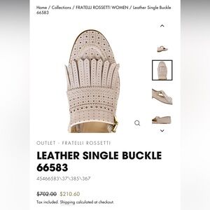 LEATHER SINGLE BUCKLE shoes